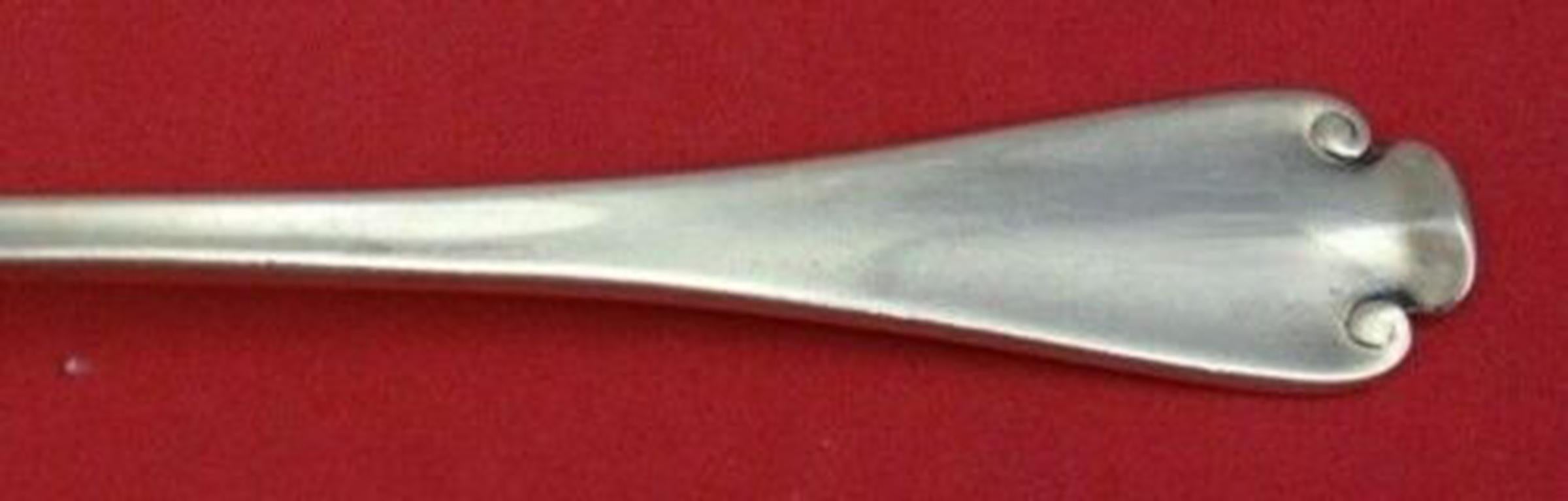 Sterling silver cold meat fork, pierced 9
