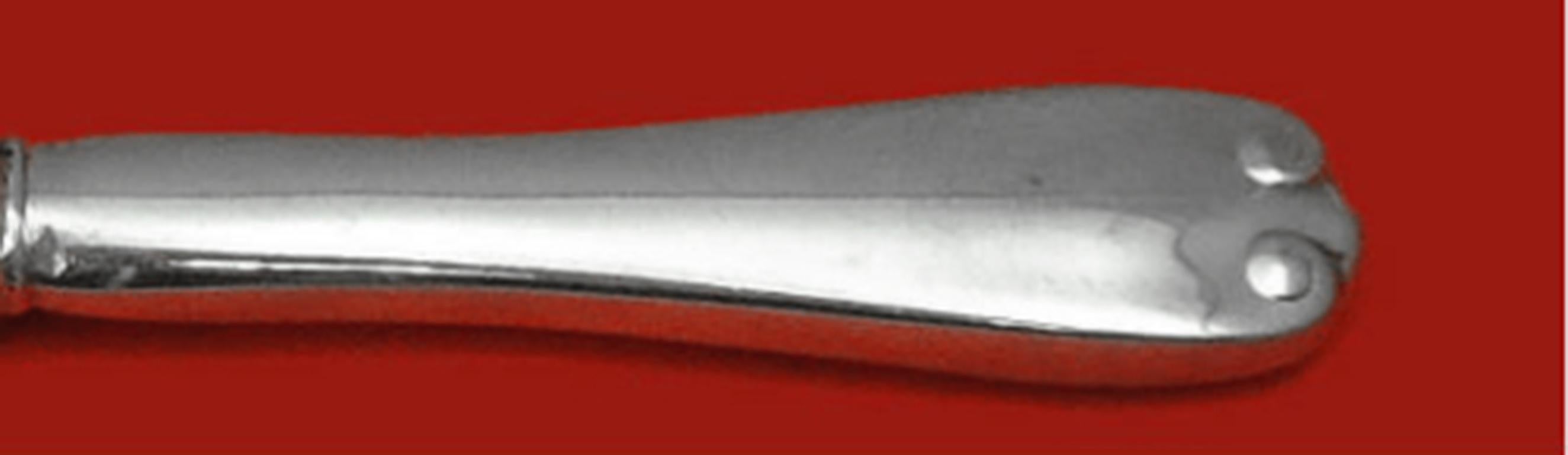 Sterling silver hollow handle with stainless blade dinner knife, French 10 1/8