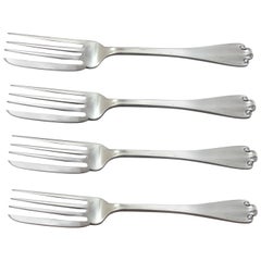 Flemish by Tiffany and Co Sterling Silver Fish Fork Set 4 Piece AS Custom Made