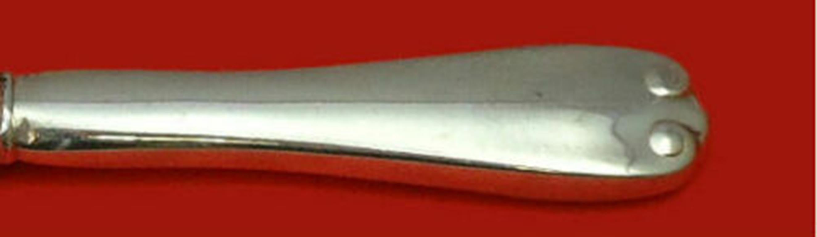 Sterling silver hollow handle fish knife, all-sterling 7 3/4