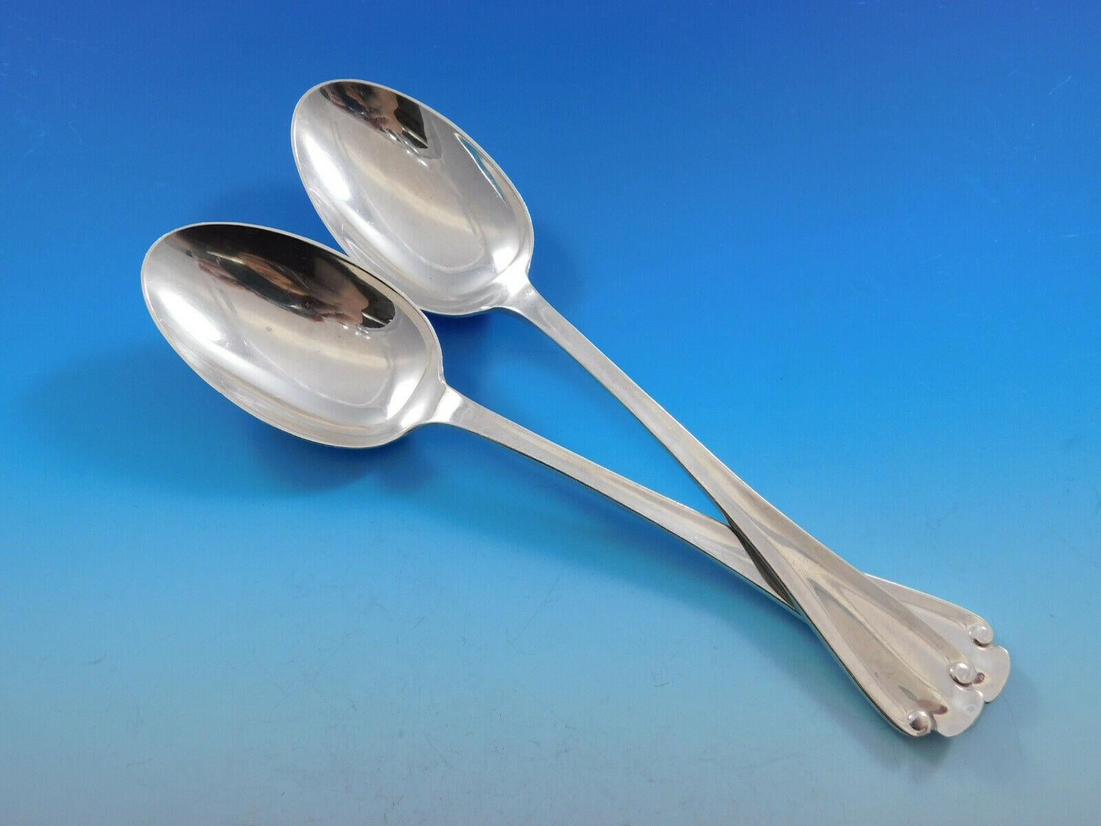 Early 20th Century Flemish by Tiffany & Co Sterling Silver Flatware Set 12 Service Dinner 66 Pcs