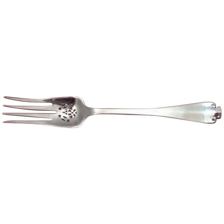 Flemish by Tiffany and Co Sterling Silver Cold Meat Fork Pierced