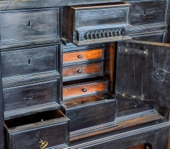 Flemish Cabinet, Palisander, 19th Century