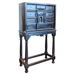 Flemish Cabinet, Palisander, 19th Century