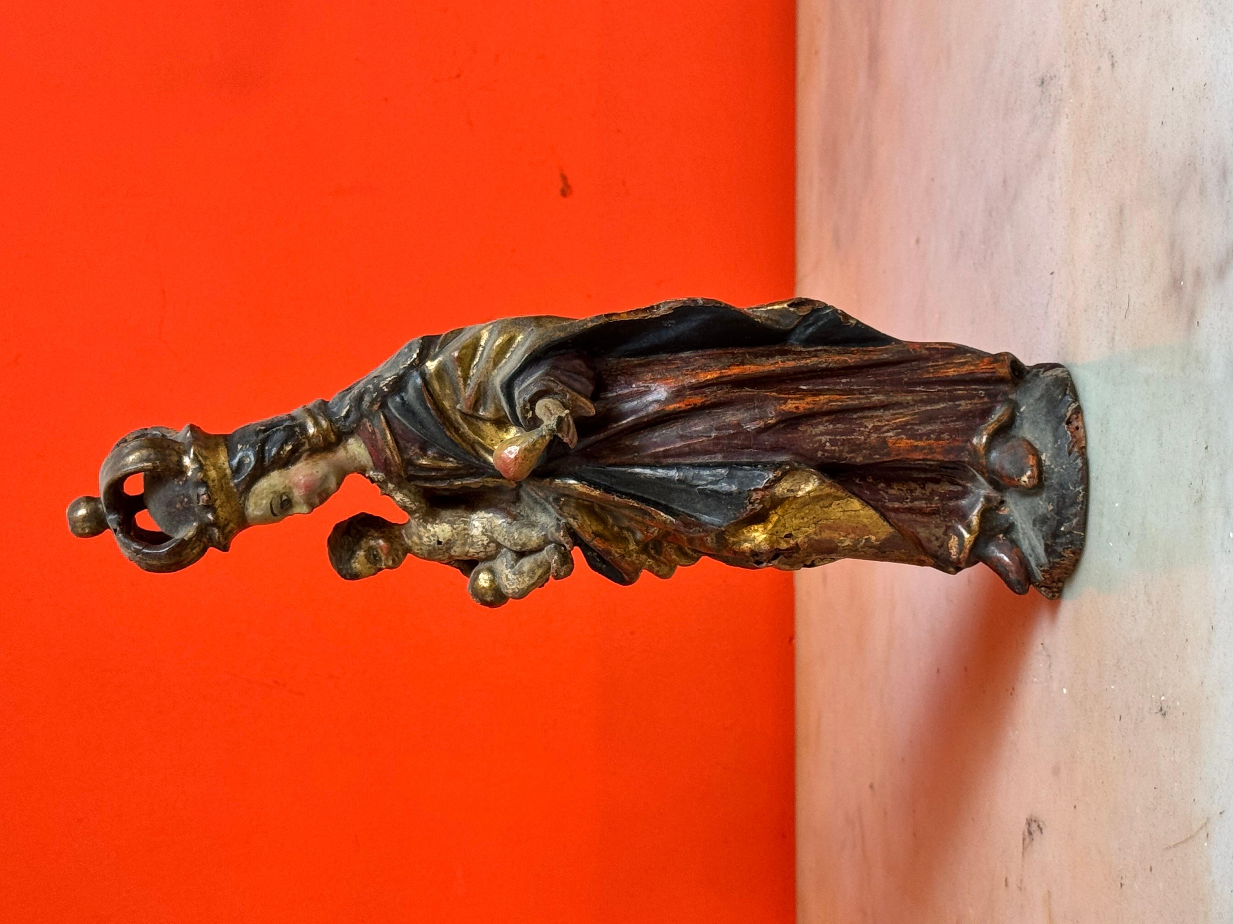 Spagnolo Vergine d'altare di campo fiammingo, Borgogna, XV secolo in vendita