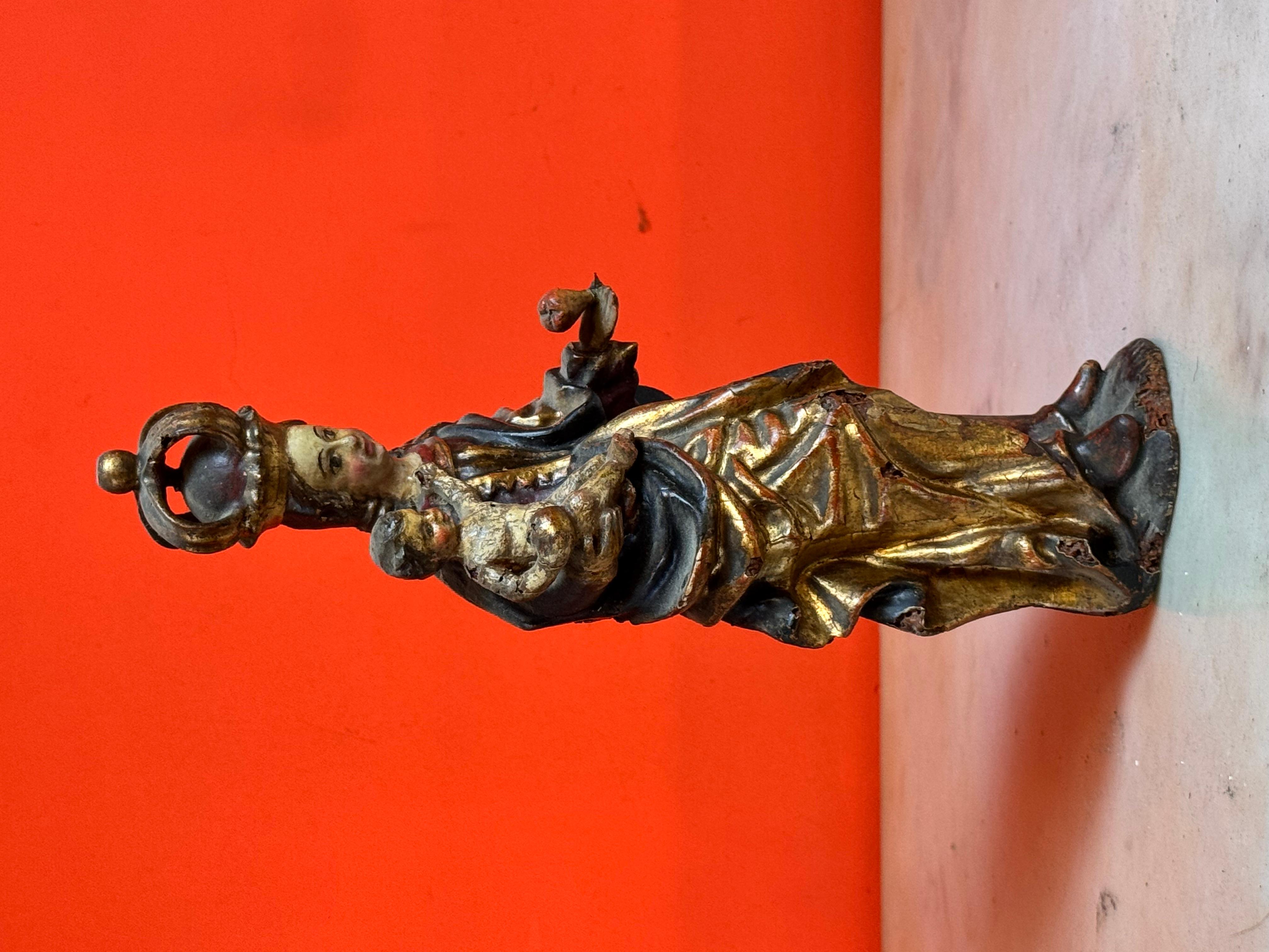 Vergine d'altare di campo fiammingo, Borgogna, XV secolo In condizioni buone in vendita a Madrid, ES