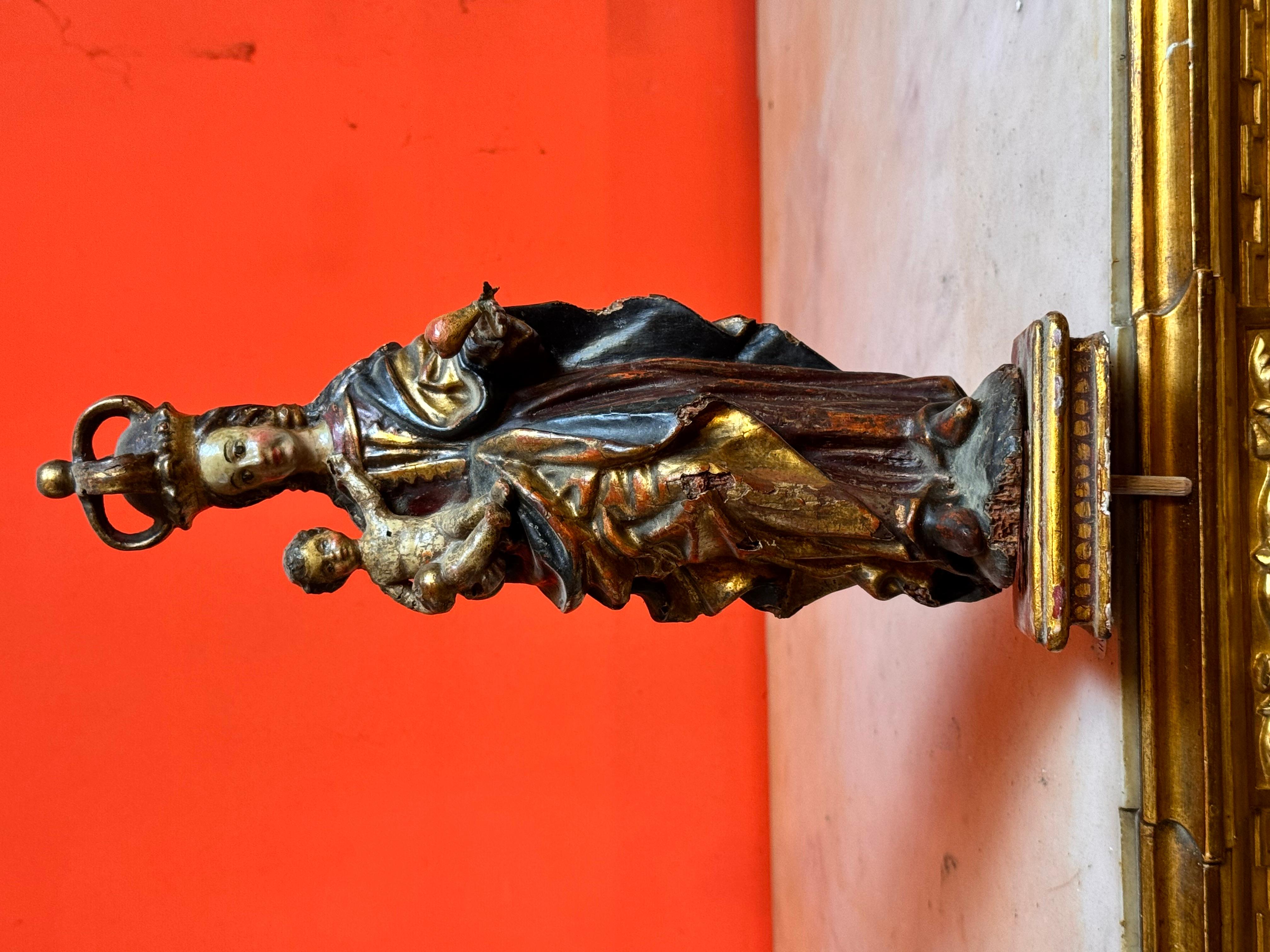 Fino al XVIII secolo Vergine d'altare di campo fiammingo, Borgogna, XV secolo in vendita