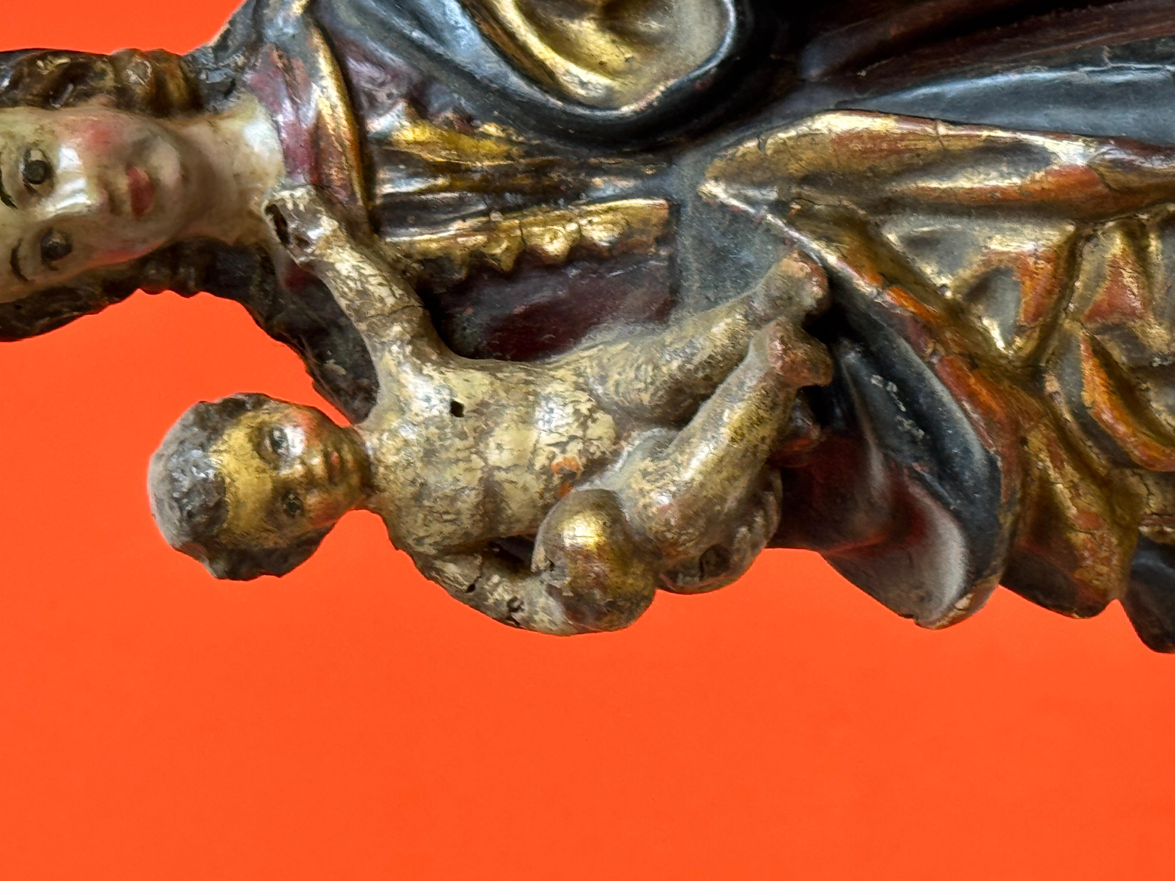 Argento Vergine d'altare di campo fiammingo, Borgogna, XV secolo in vendita