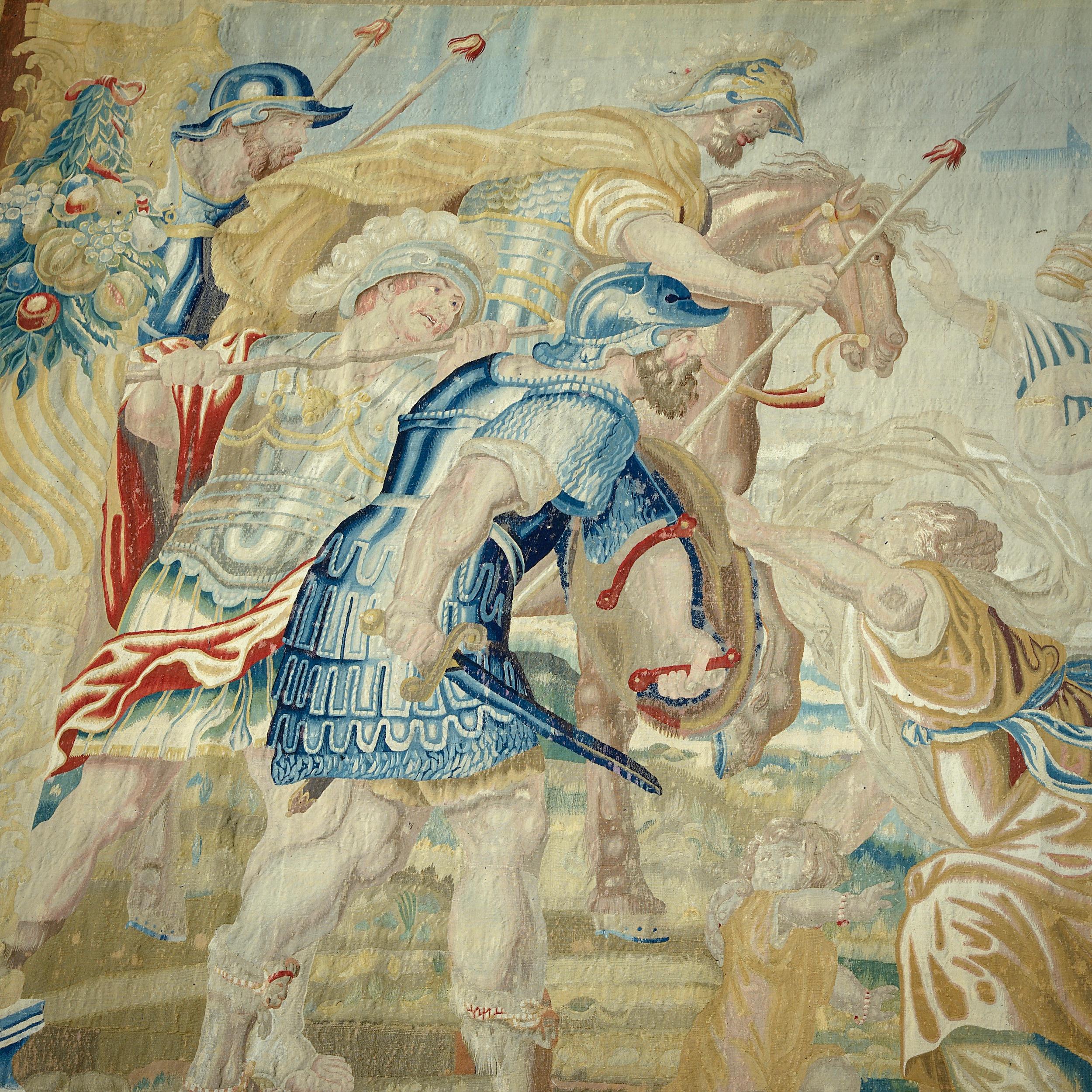 Flemish Historical Tapestry For Sale 1