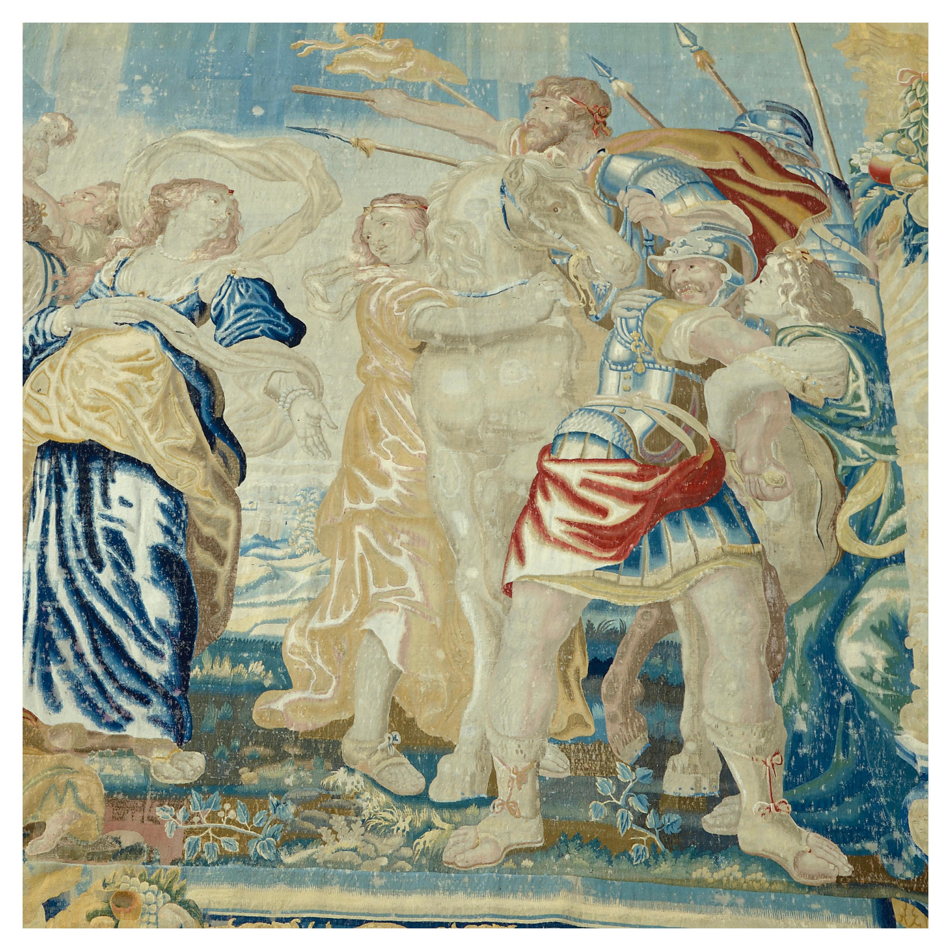 Flemish Historical Tapestry For Sale