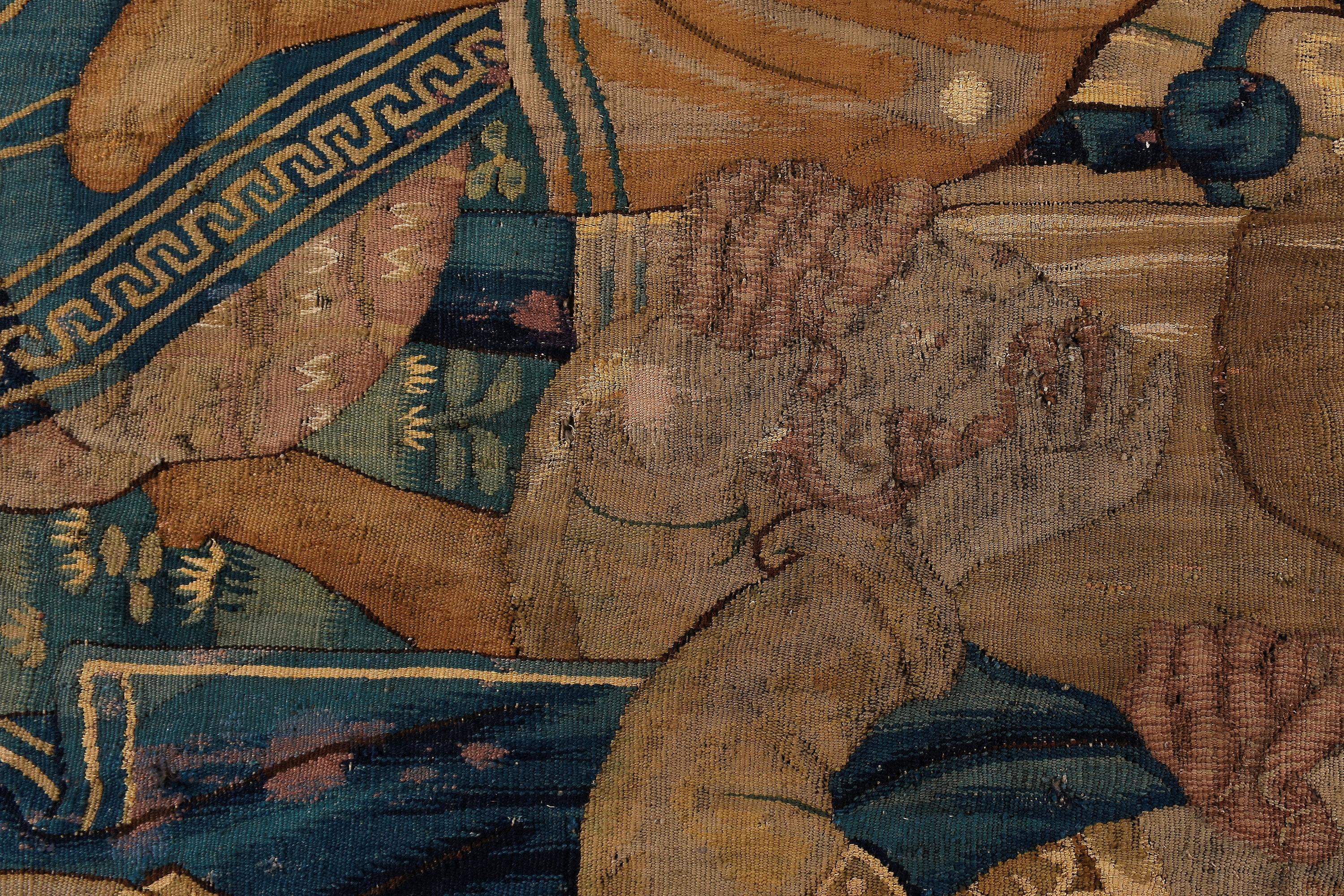 The Flemish Historical Tapestry aus dem 16./17. Jahrhundert im Angebot 3