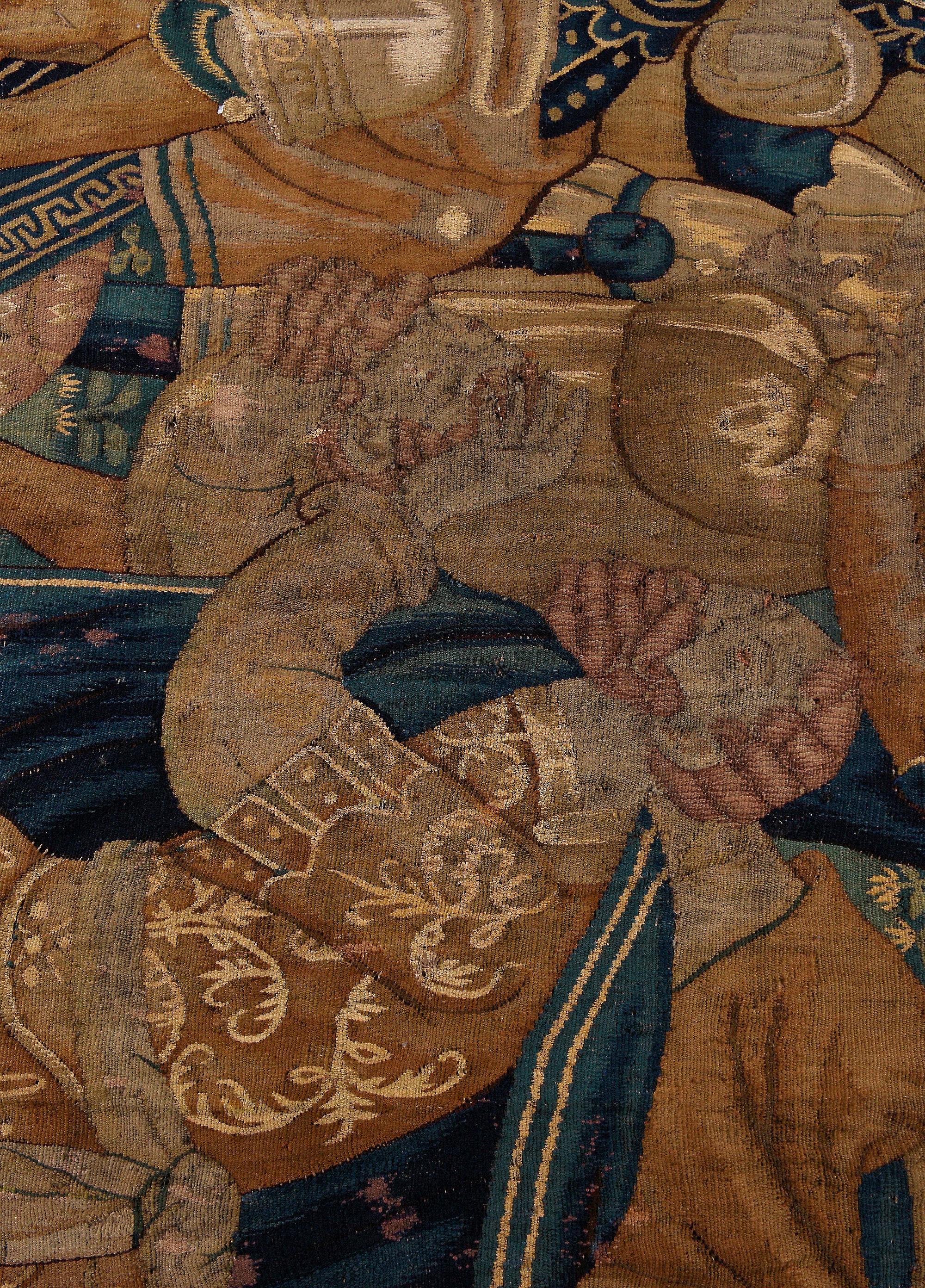 The Flemish Historical Tapestry aus dem 16./17. Jahrhundert im Angebot 4