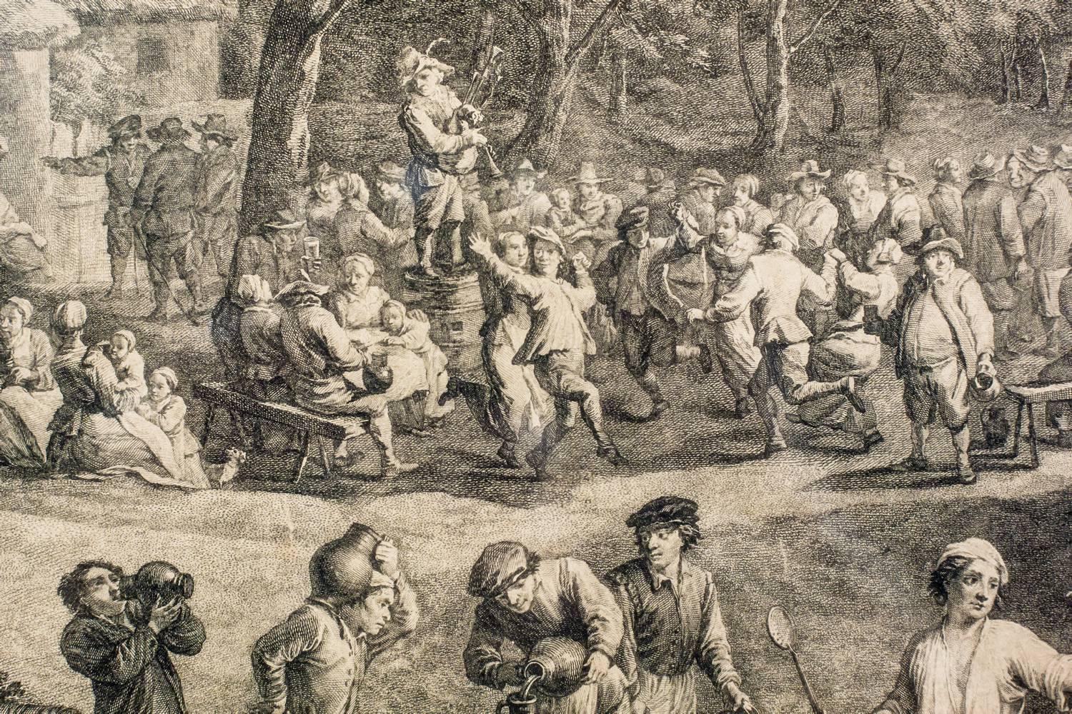 Flemish Holiday, 18th Century Print 6