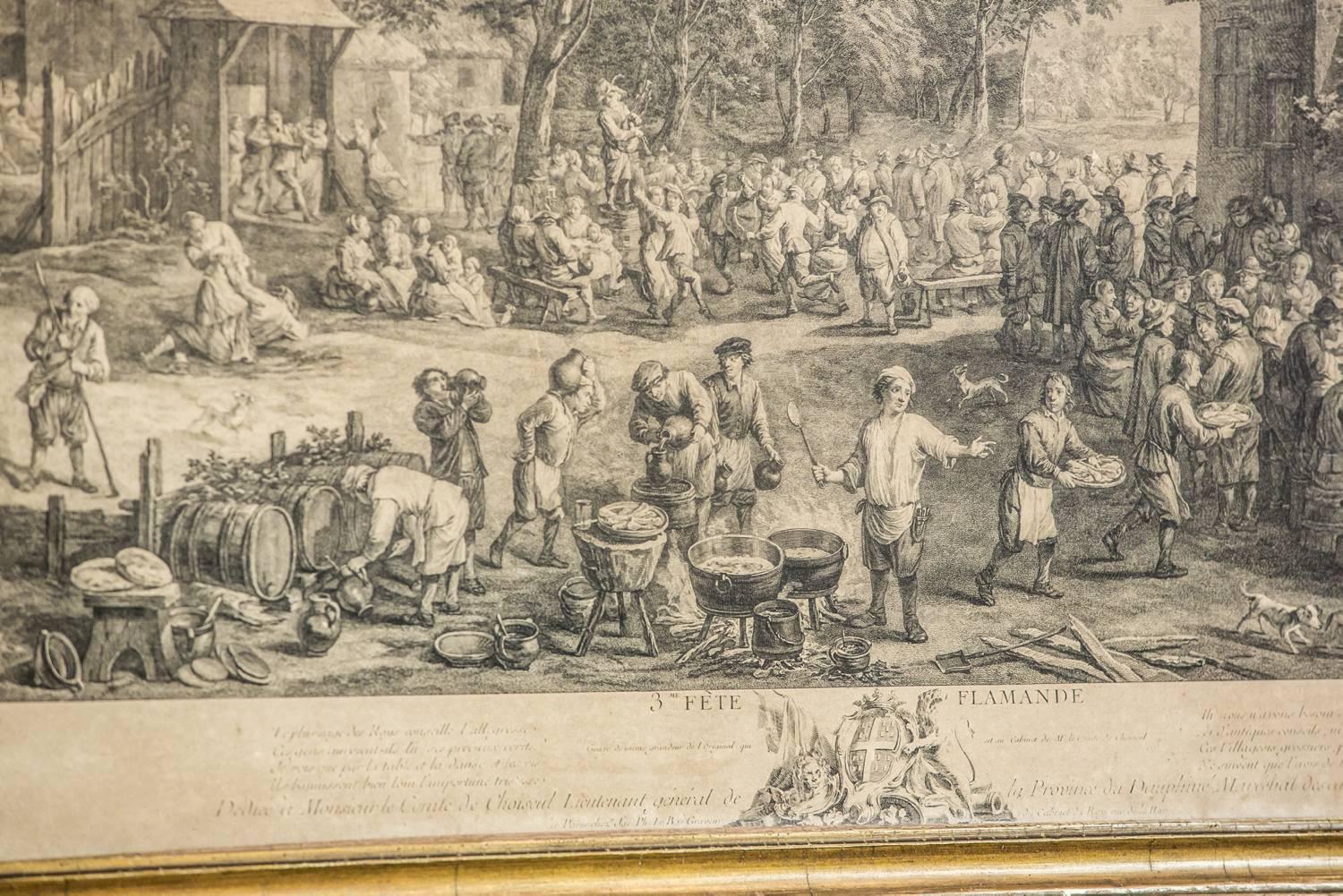 Flemish Holiday, 18th Century Print 4