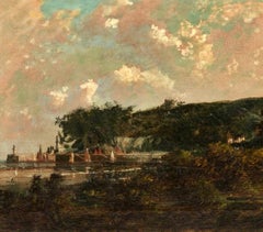 Flemish Landscape 19th Century Signed