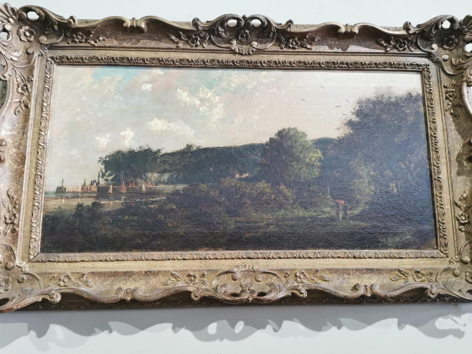 Baroque Flemish Landscape 19th Century Signed