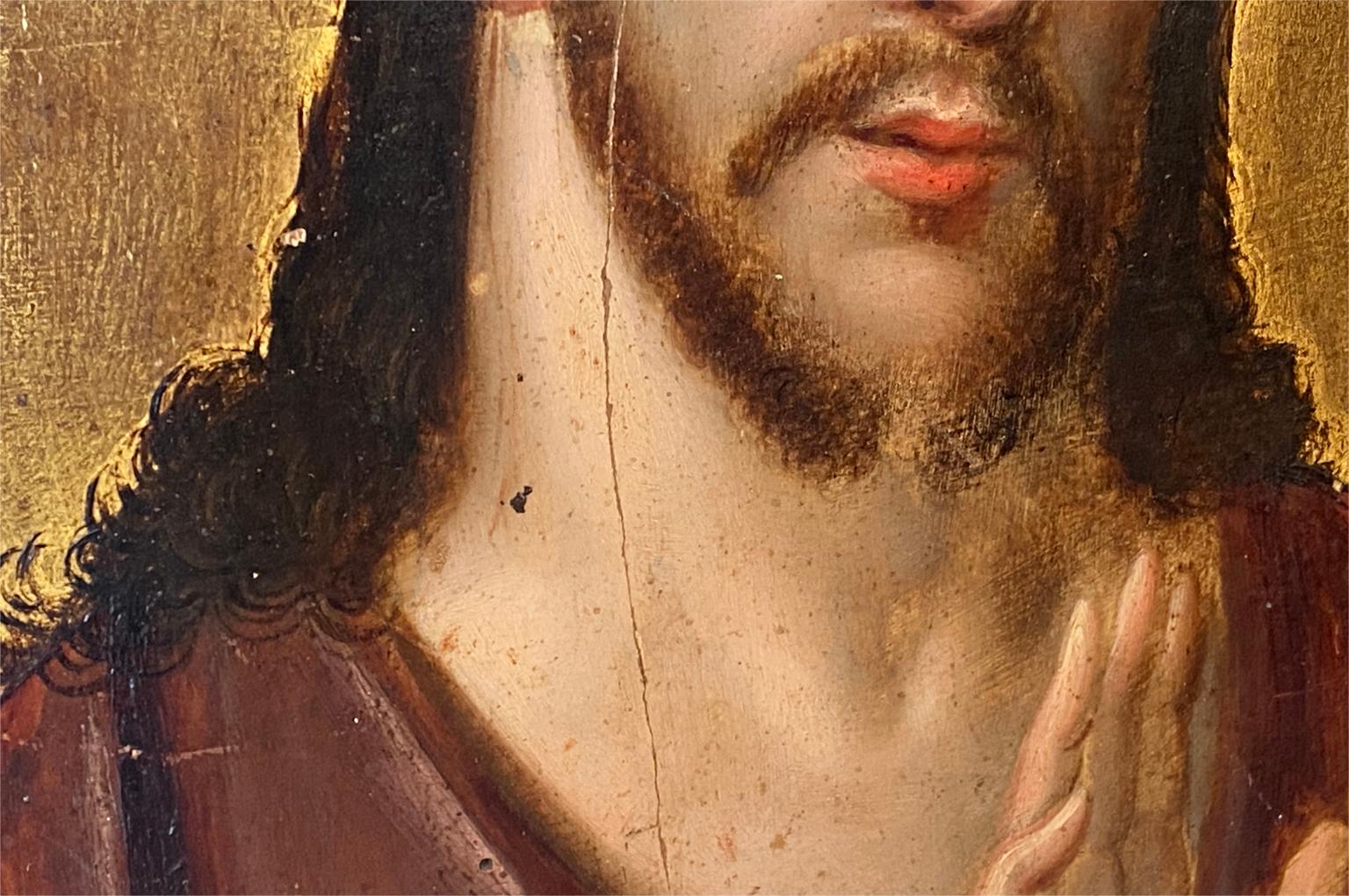 18th Century and Earlier Flemish Late 15th Century Painting of Christ