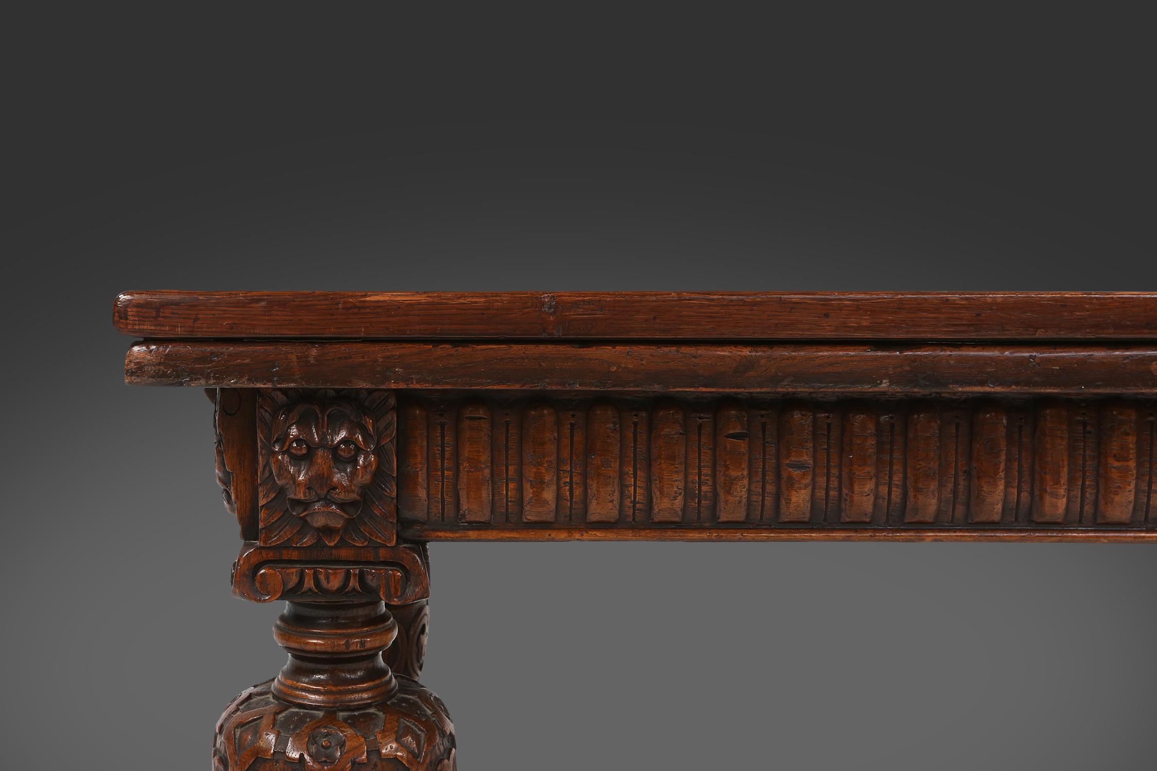 Flemish late 18th century dining table 1