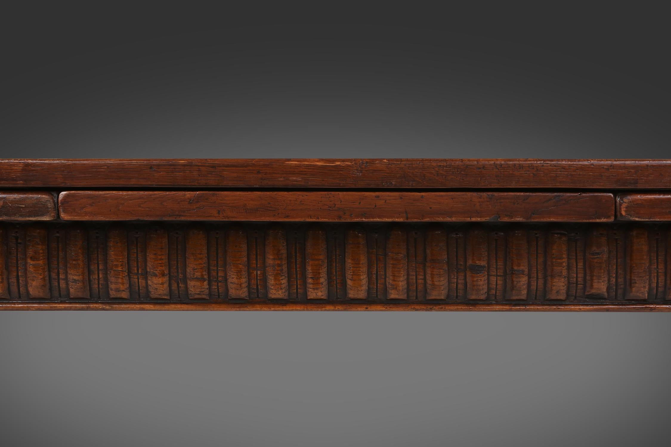 Flemish late 18th century dining table 2
