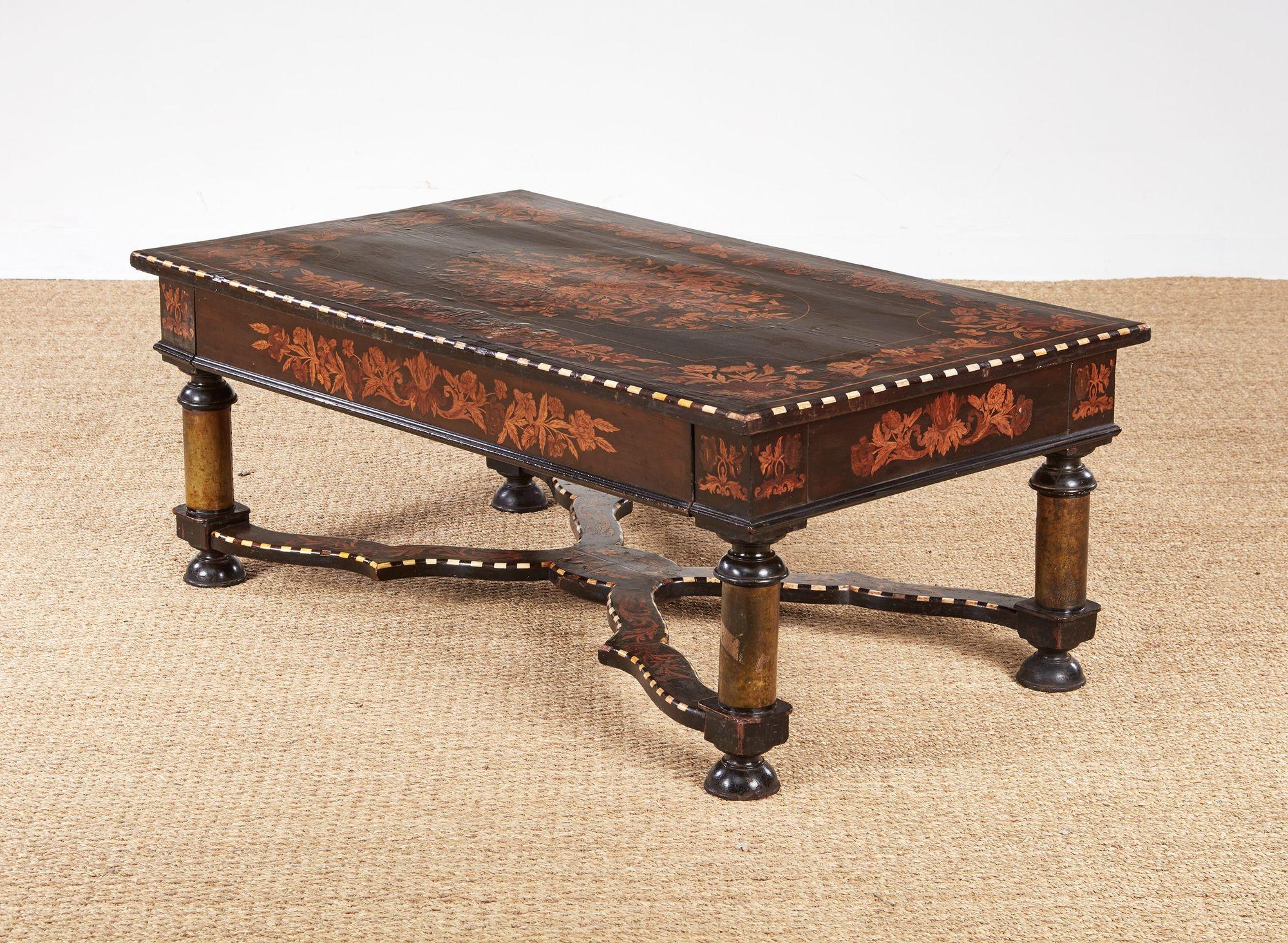 Flemish Marquetry Coffee Table For Sale 3
