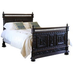 Antique Flemish Oak Bed