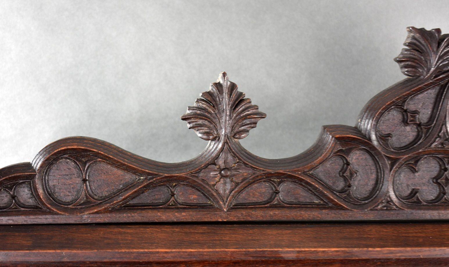 Flemish Oak Carved Settle/bench For Sale 2