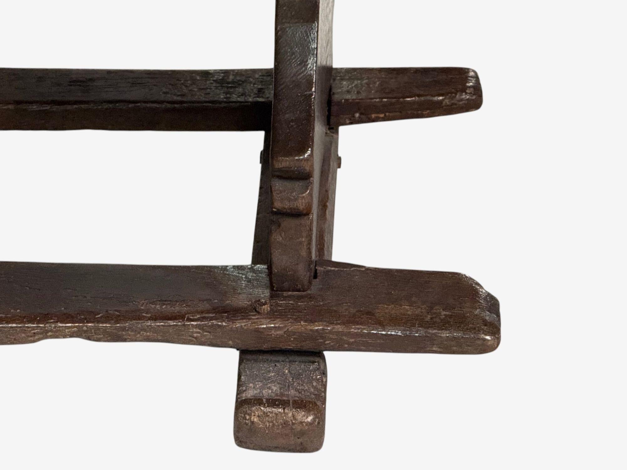 Flemish, Oak, Rustic Side or Console Table, Belgium, 17th C. For Sale 3