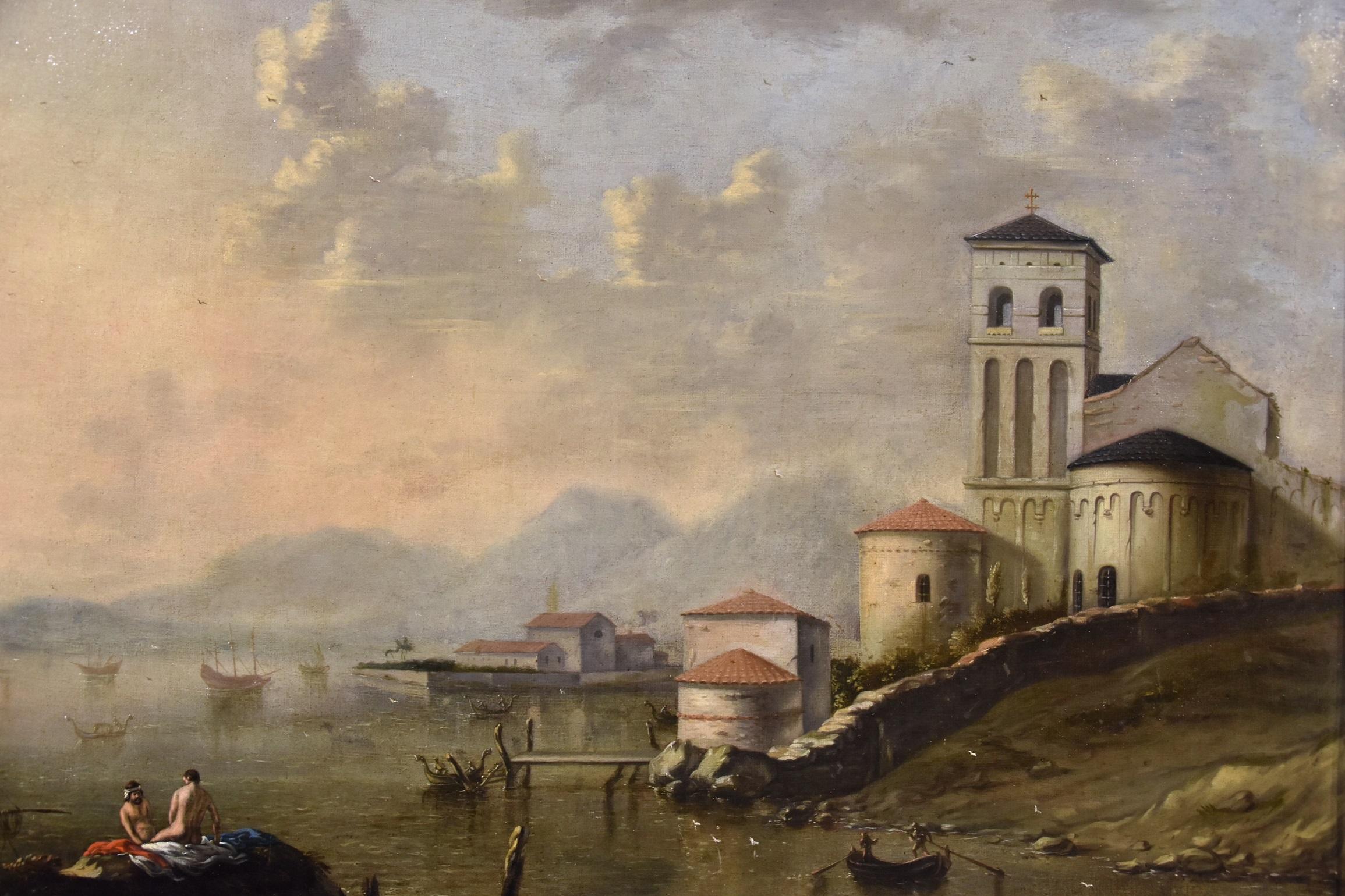 Landschaftsgemälde, Öl auf Leinwand, flämisch, Alter Meister, 18. Jahrhundert, italienische Kunst im Angebot 1