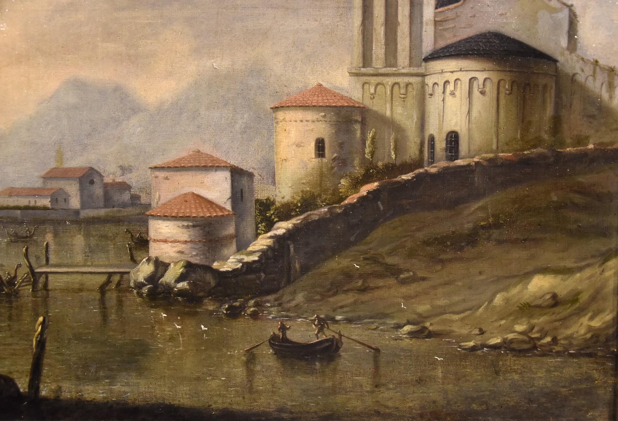Landschaftsgemälde, Öl auf Leinwand, flämisch, Alter Meister, 18. Jahrhundert, italienische Kunst im Angebot 4