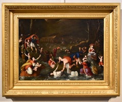Universal Deluge Flemish Paint Oil on canvas Old master 17th Century Landscape