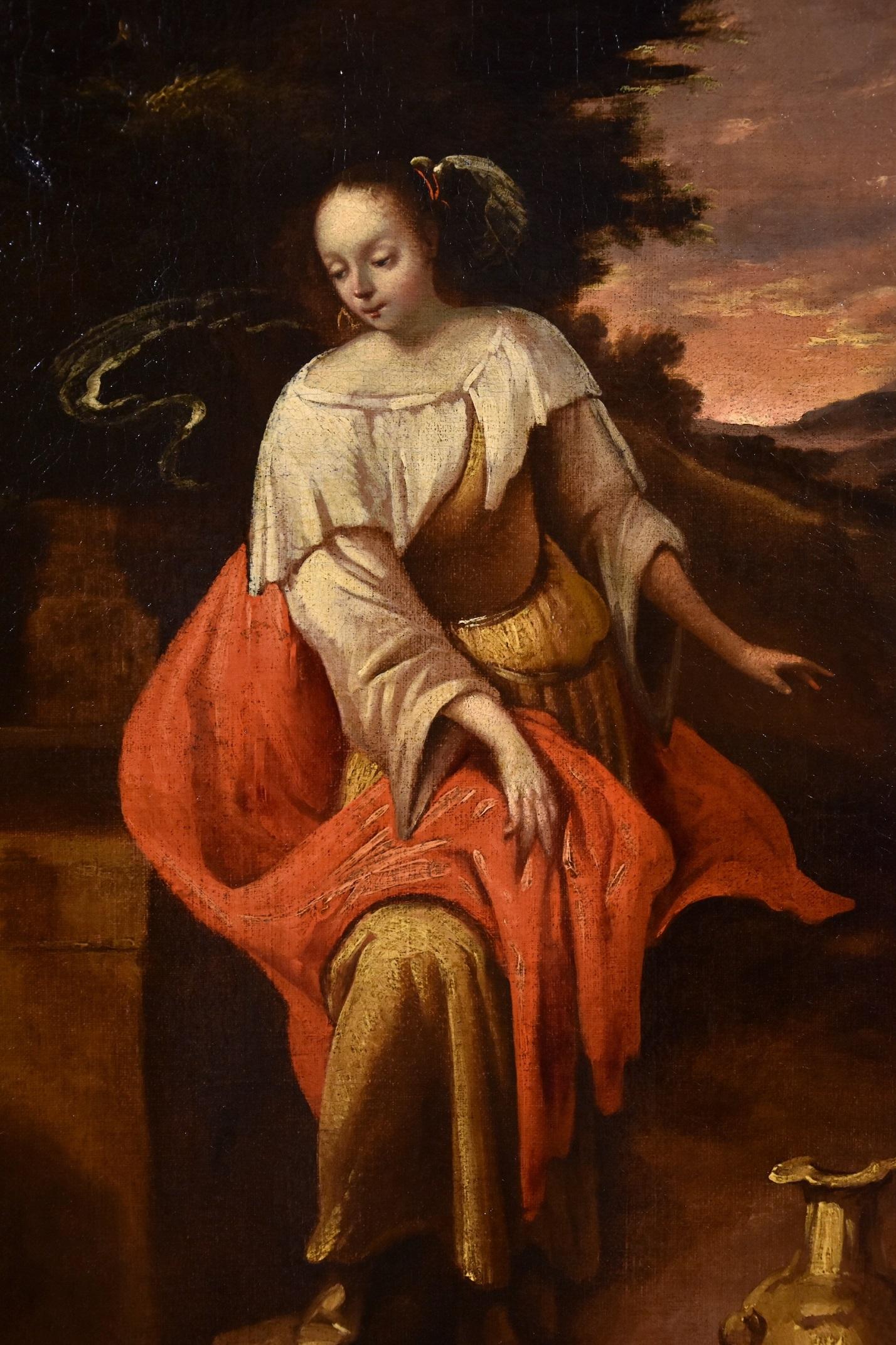 Christ Samaritan Paint Oil on canvas Oil on canvas Flemish Painter 17th Century 7