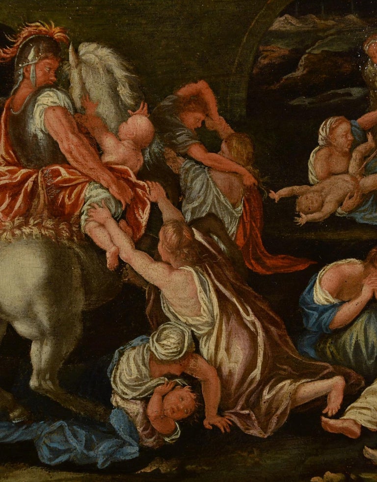 Massacre Innocents Flemish Paint Oil on canvas Old master 17th Century Art  For Sale 10