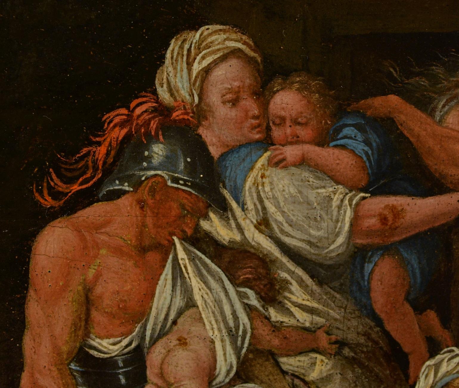 Massacre Innocents Flemish Paint Oil on canvas Old master 17th Century Art  10