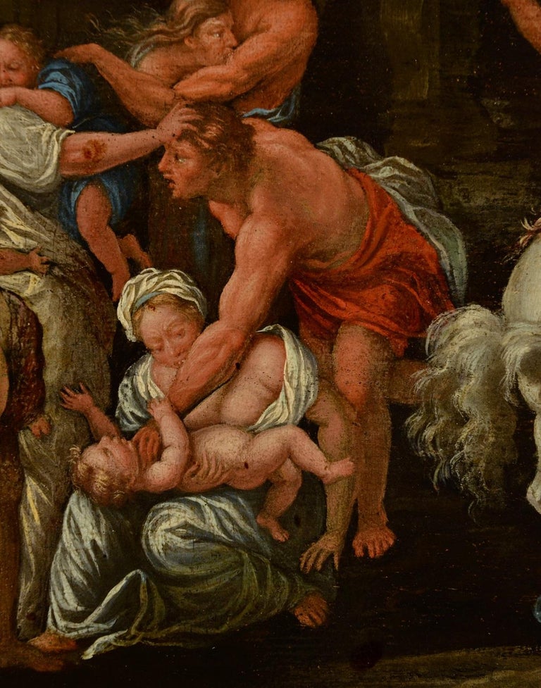 Massacre Innocents Flemish Paint Oil on canvas Old master 17th Century Art  For Sale 6