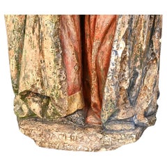 Flemish Polychrome Sculpture of the Meeting of St. Joachim and St. Anna