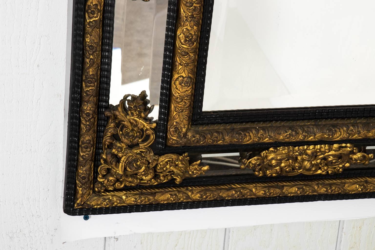 Flemish Repousse Mirror For Sale 8