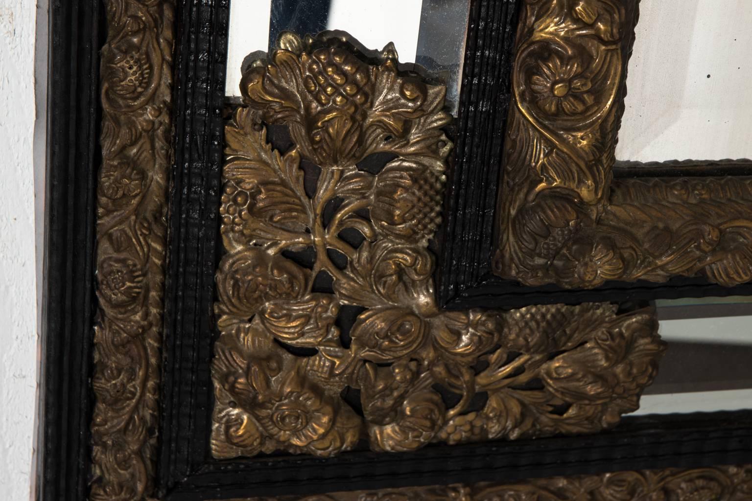 Flemish Repousse Mirror For Sale 2