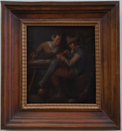 Los jugadores de cartas por un artista flamenco del 1600