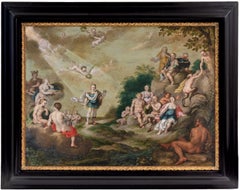 'The Music Contest between Apollo and Pan', Renaissance Mythology, Satyr, Hermes