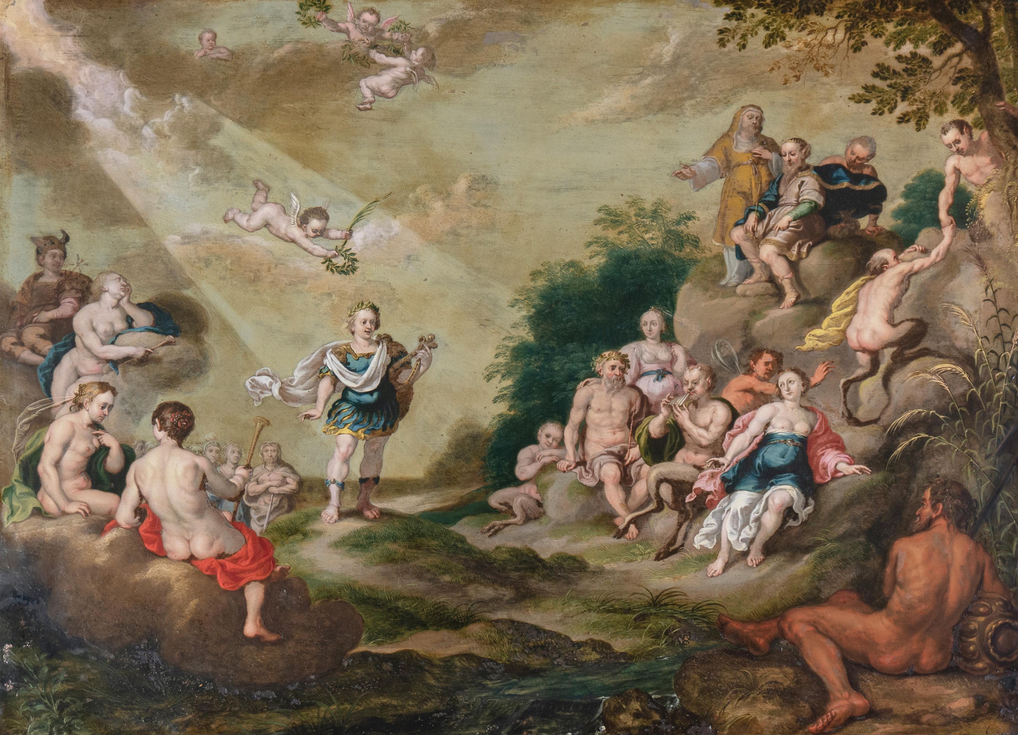 'The Music Contest between Apollo and Pan', Renaissance Mythology, Satyr, Hermes