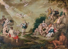 'The Music Contest between Apollo and Pan', Renaissance Mythology, Satyr, Hermes