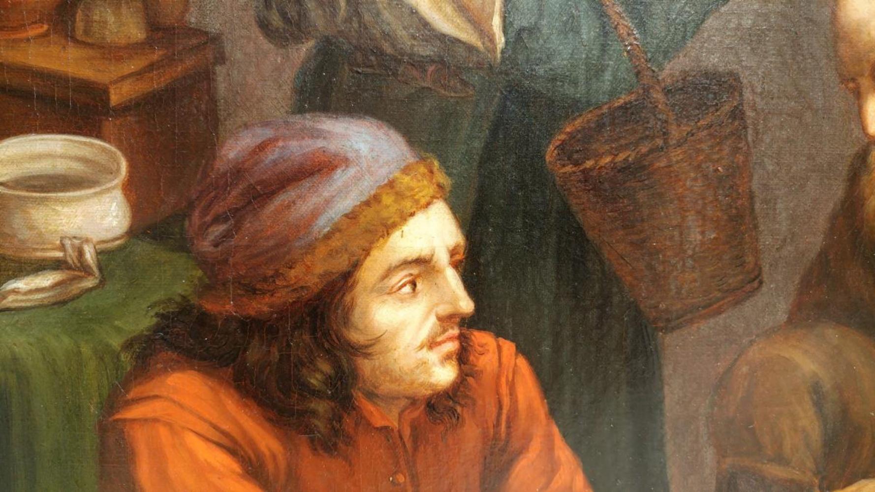 A olio Scuola fiamminga del XIX secolo 