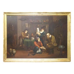 Used Flemish School 19th Century " Medical Theme"