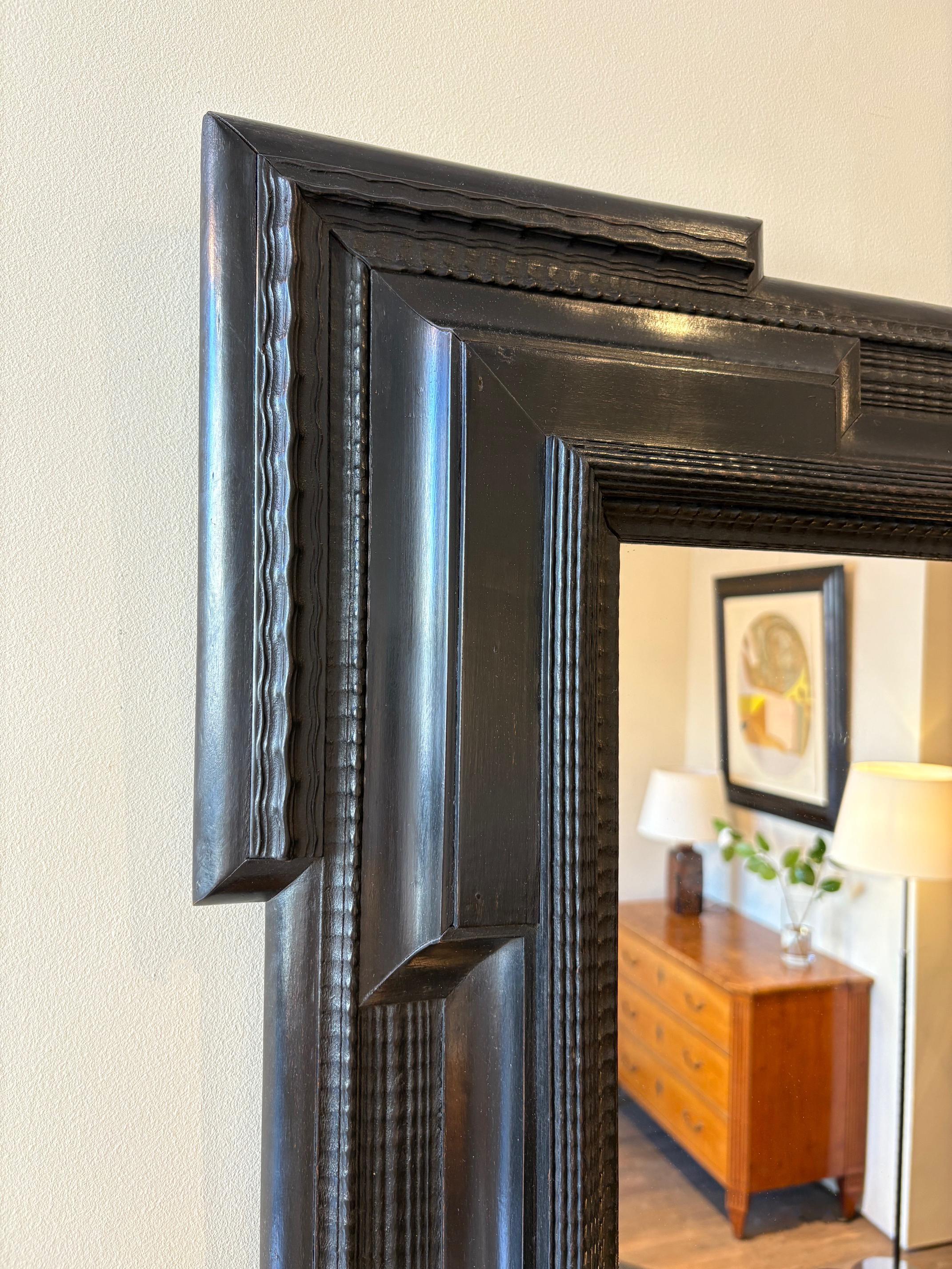 Flemish Style Ripple Frame Mirror In Good Condition In London, GB