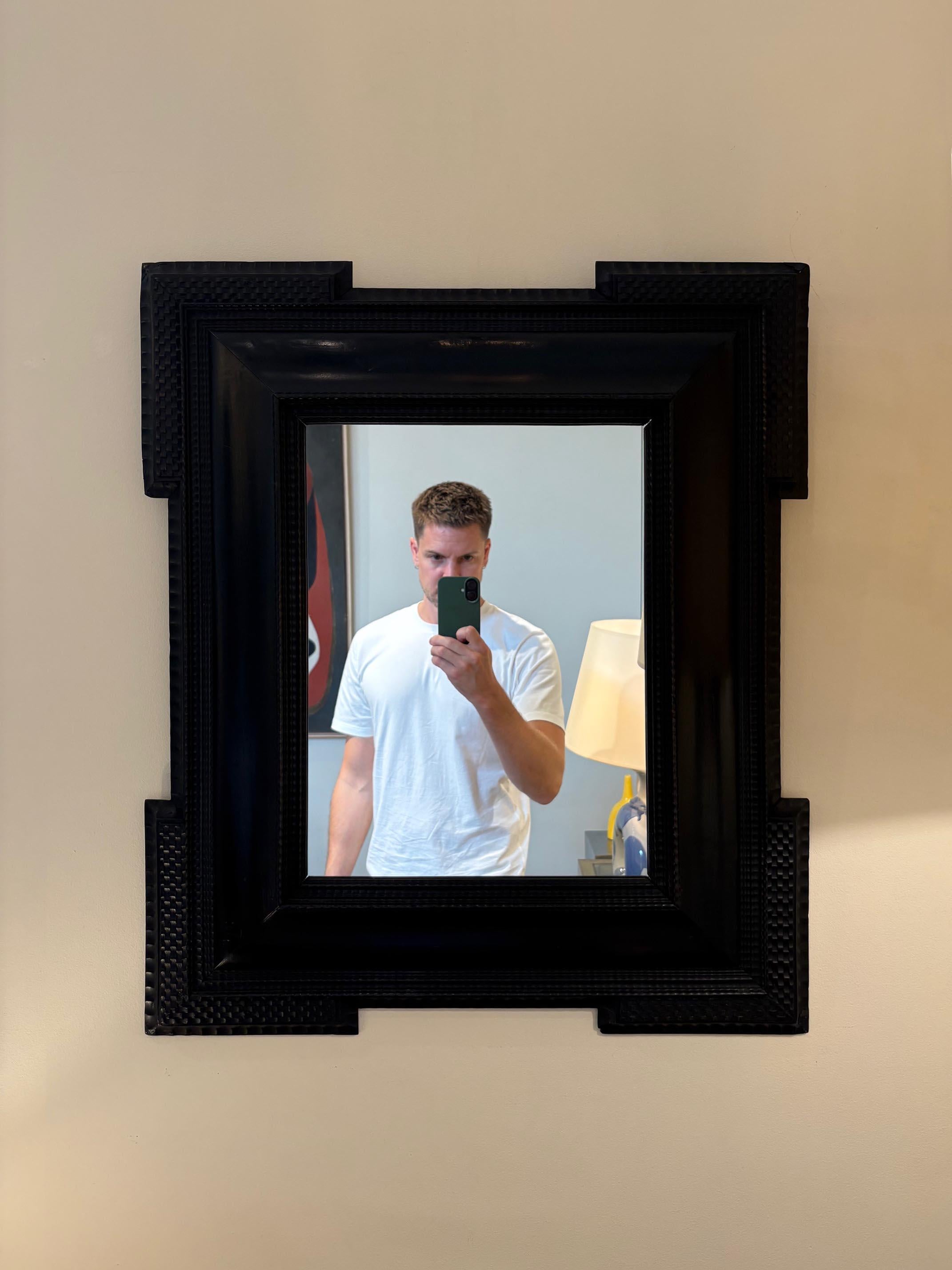 20th Century Flemish Style Ripple Frame Mirror For Sale