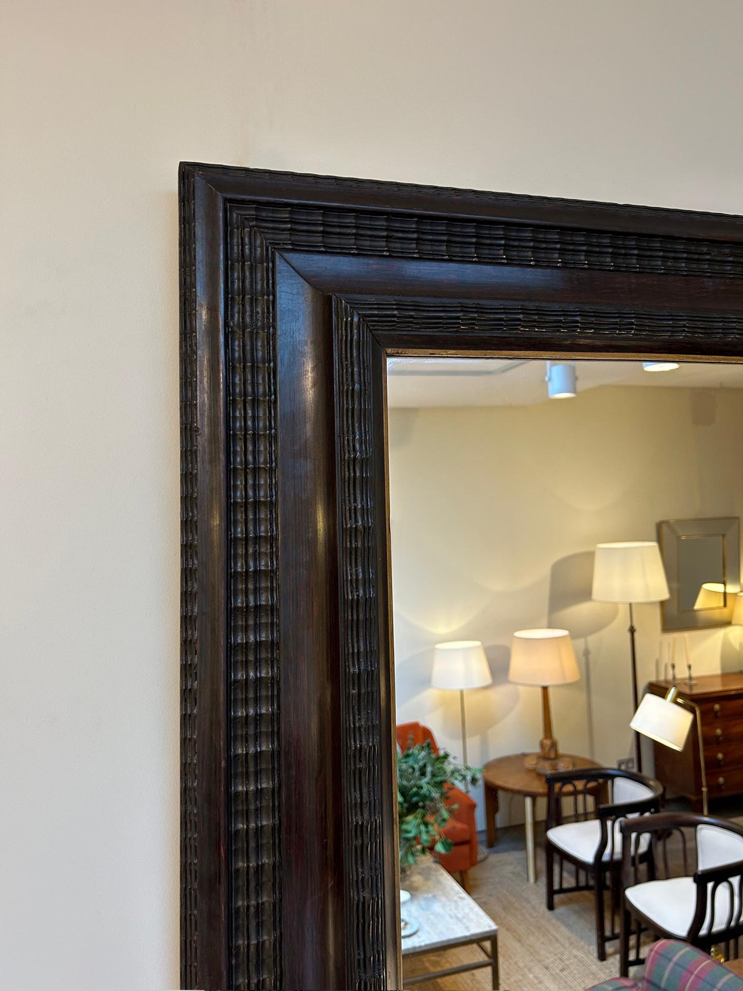 Flemish Style Ripple Frame Mirror For Sale 3