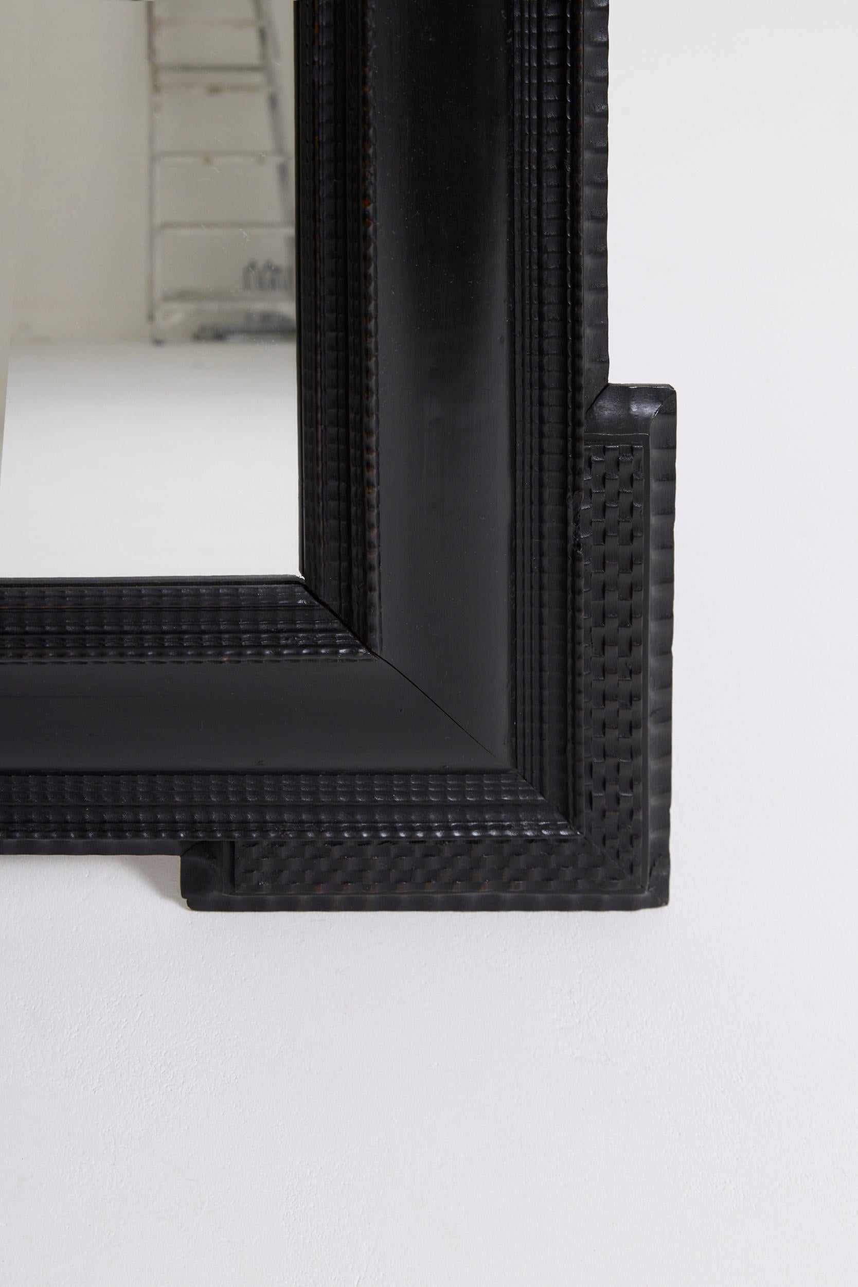 Flemish Style Ripple Frame Mirror For Sale 1