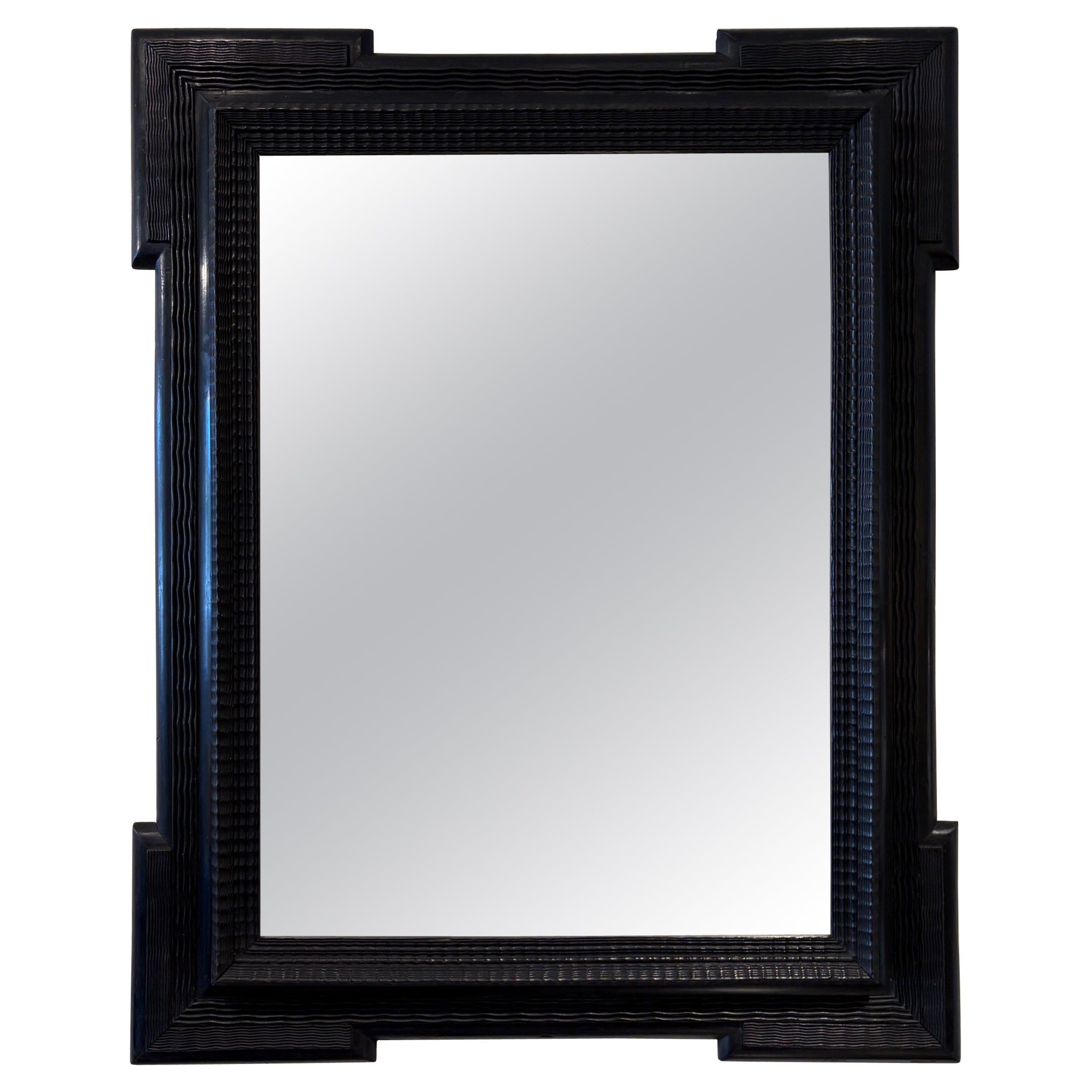 Miroir à cadre ondulé de style flamand
