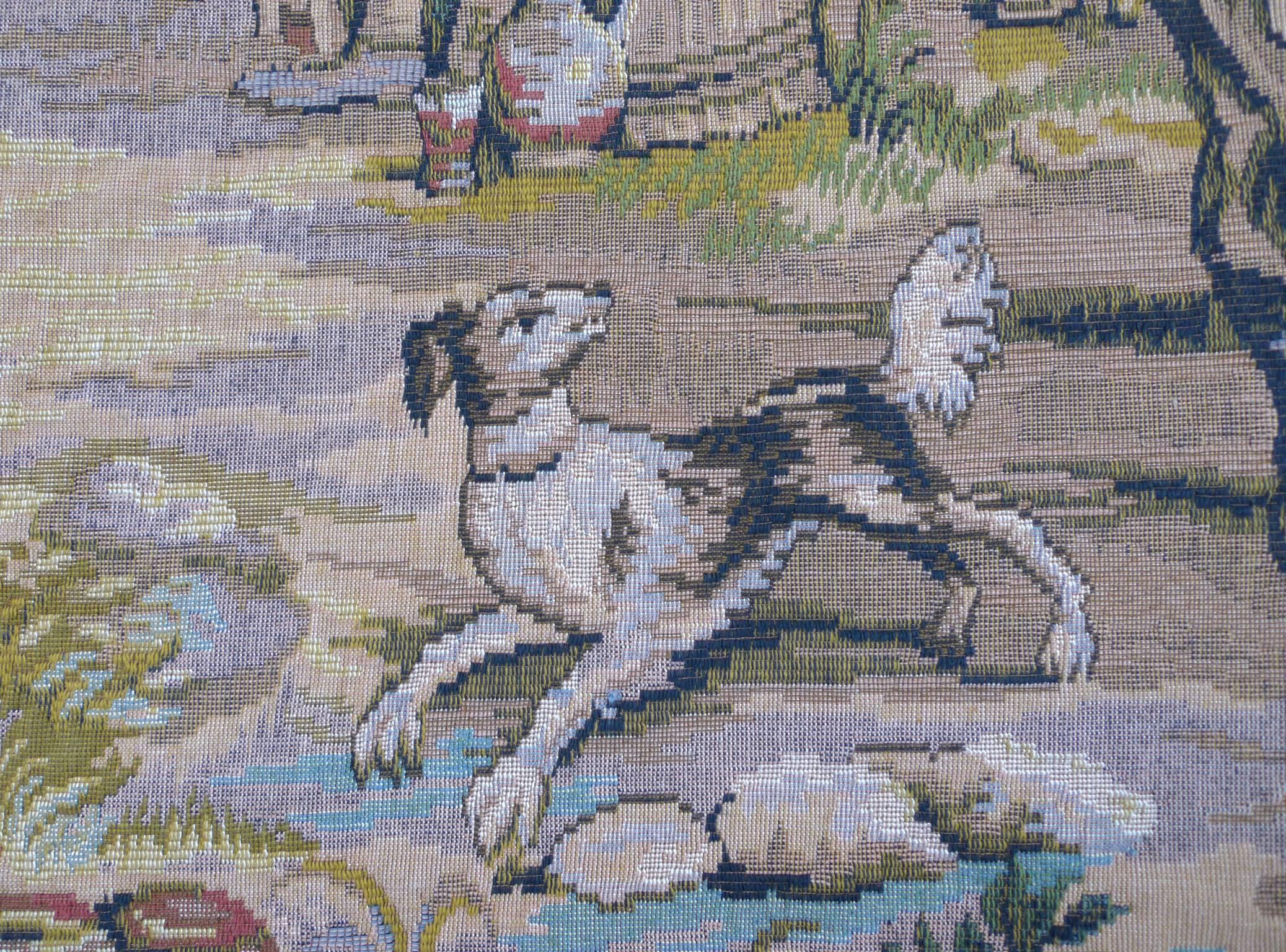 Flemish Tapestry by David Teniers for Ateliers de la Tapisserie Francaise, 1970s For Sale 2