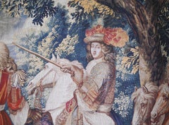 Flemish Tapestry Niederlage der Spanier in der Nähe von Brügge Antique 10Ft Needlepoint